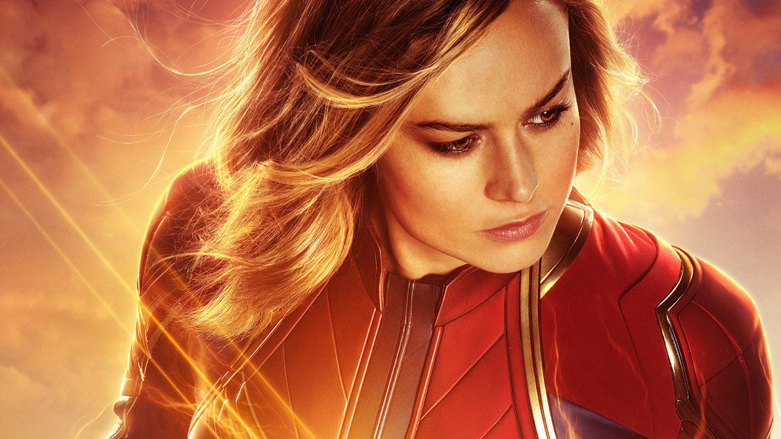 Brie Larson Brown Eyes Captain Marvel Wallpaper Ubackground