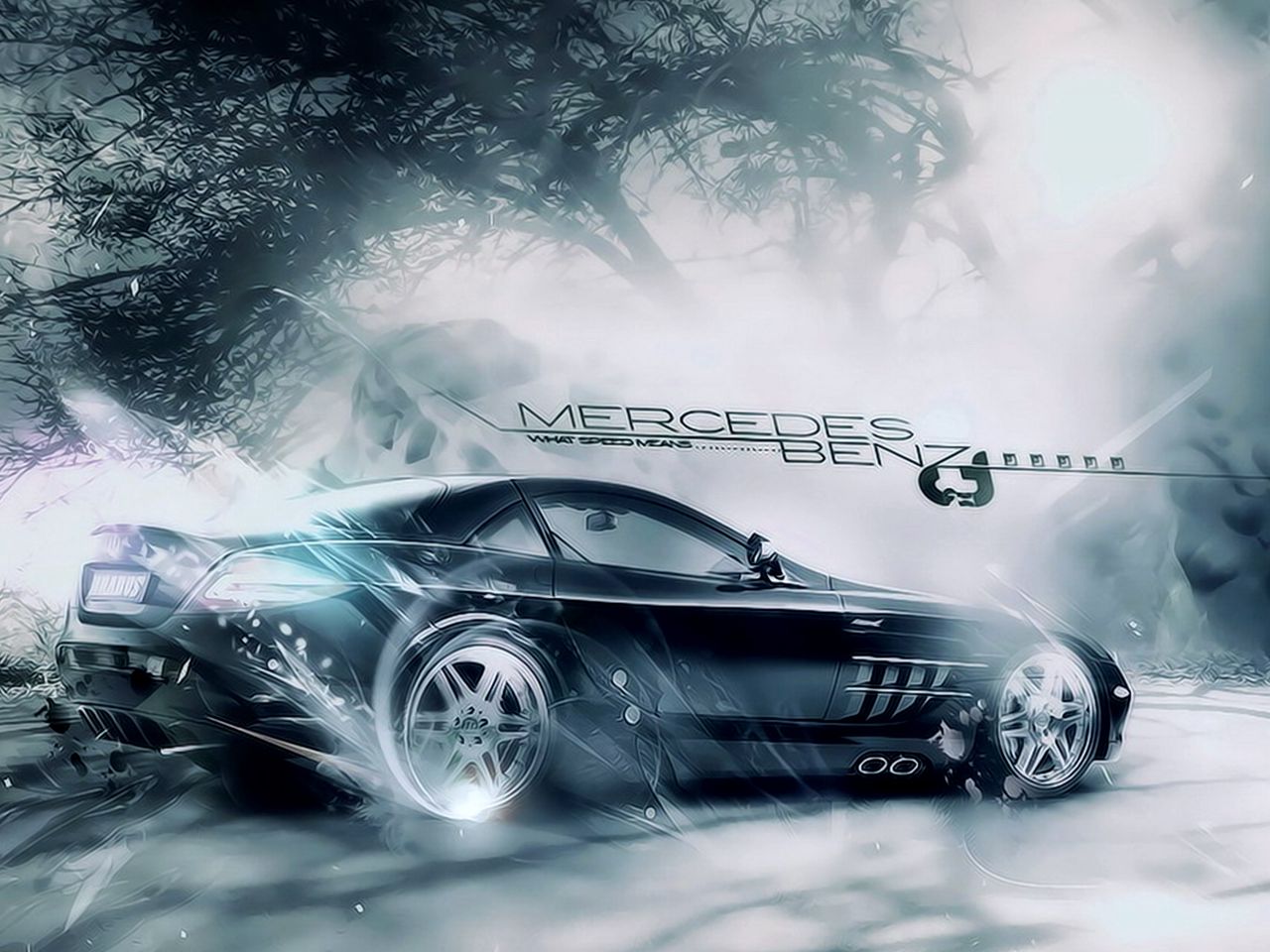 Benz Black HD Wallpaper Painted Cars