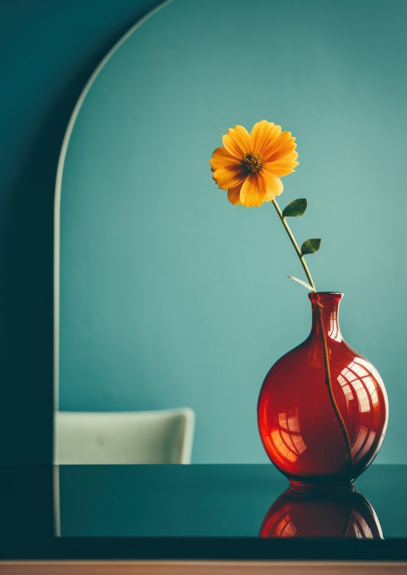 Flower Vase Image Wallpaper