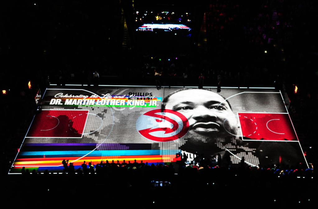 Atlanta Hawks With An Awesome Tribute To Martin Luther King Jr