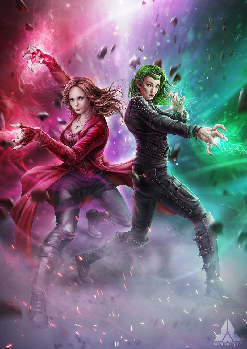 Scarlet Witch And Polaris Quicksilves Mago Ideas In