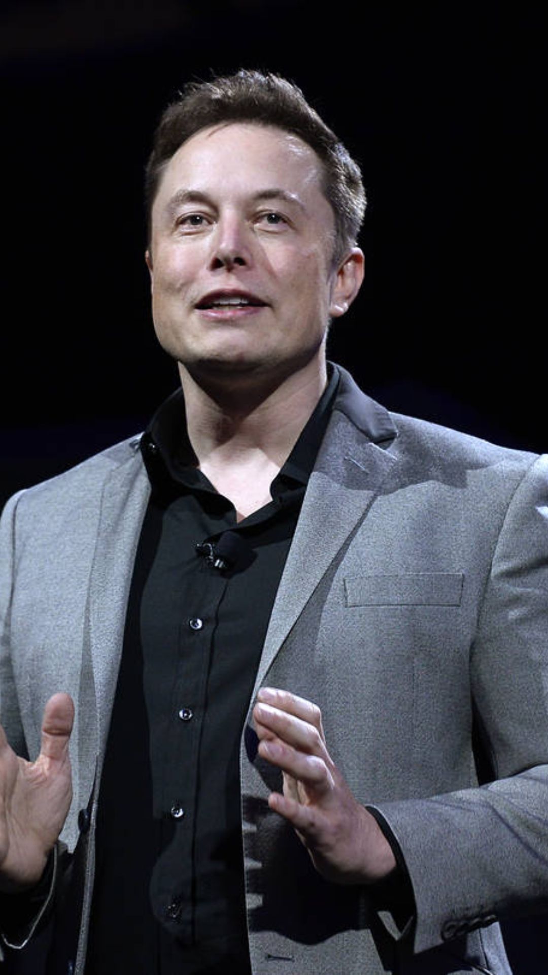 Elon Musk, CEO of Tesla and SpaceX, speaking at an event
