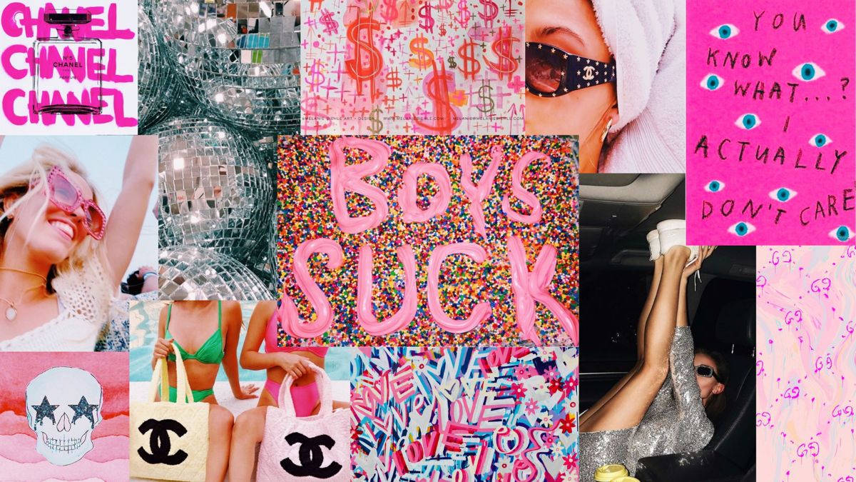Pink Preppy Wallpaper