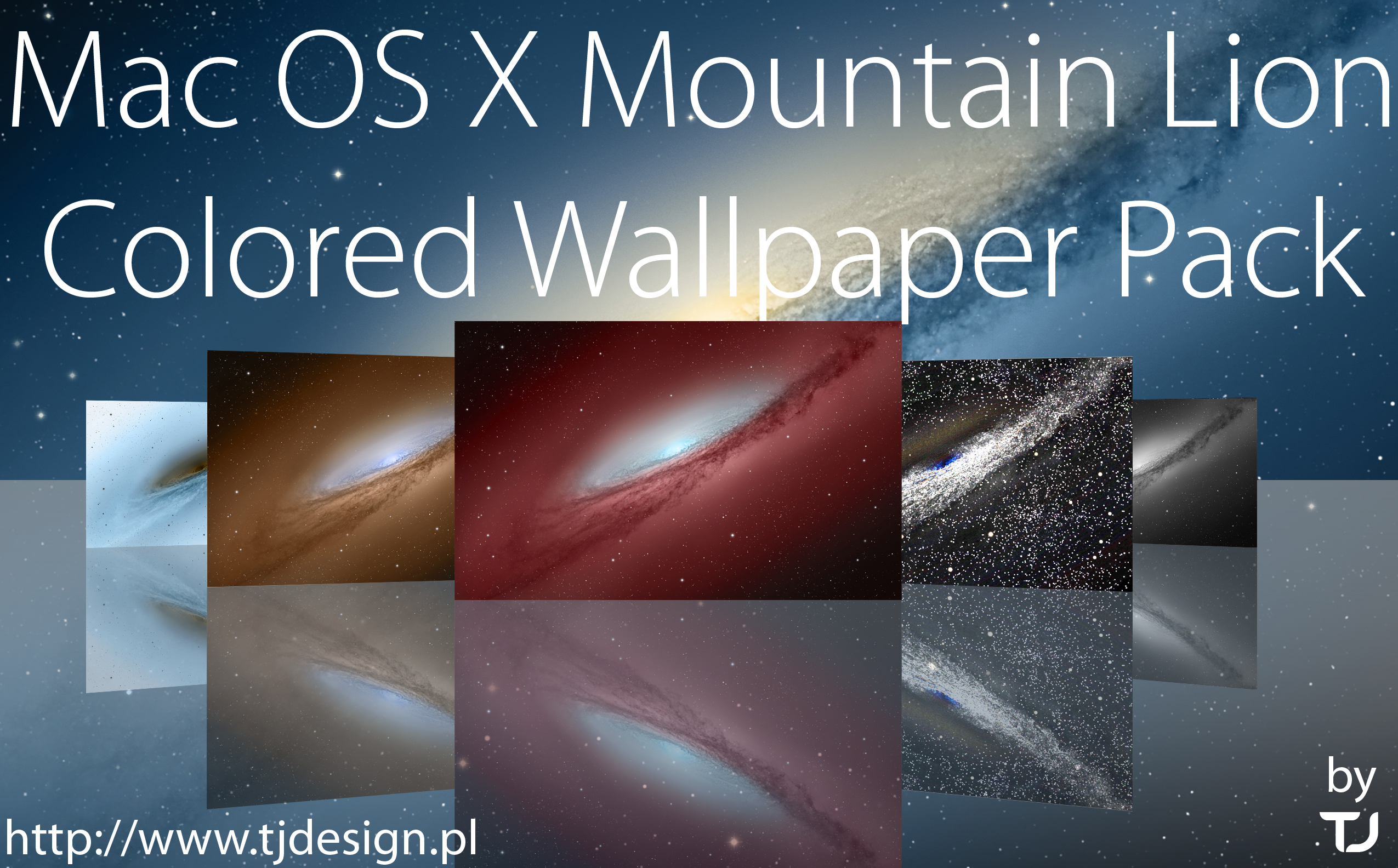 Mac Os X Mountain Lion Colored Wallpaper Pack By T0j