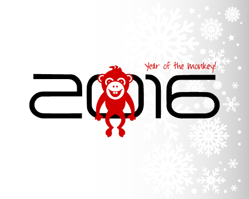 Year Of The Monkey Vector Material Name