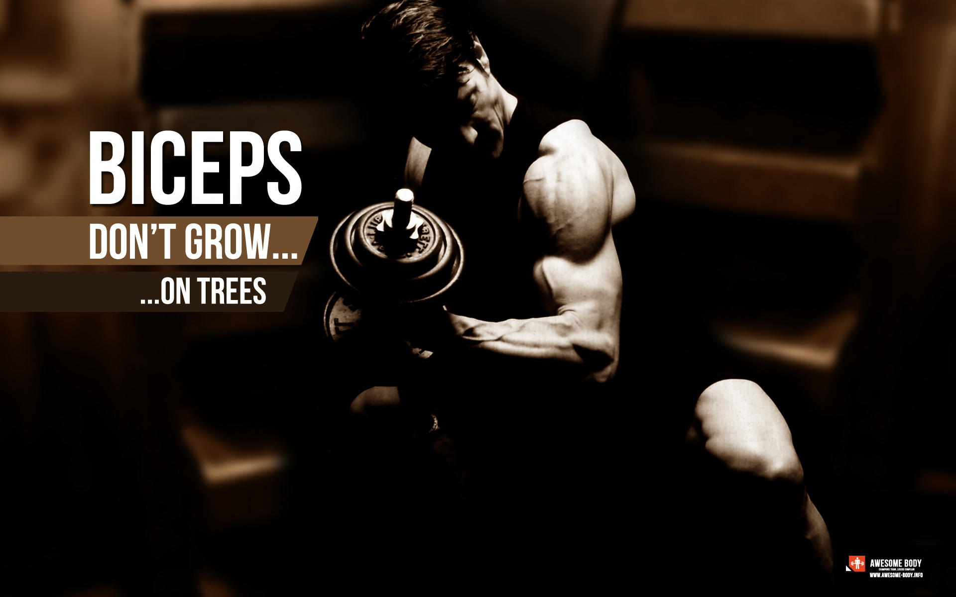 Biceps Don T Grow On Trees Best Bodybuilding Wallpaper HD