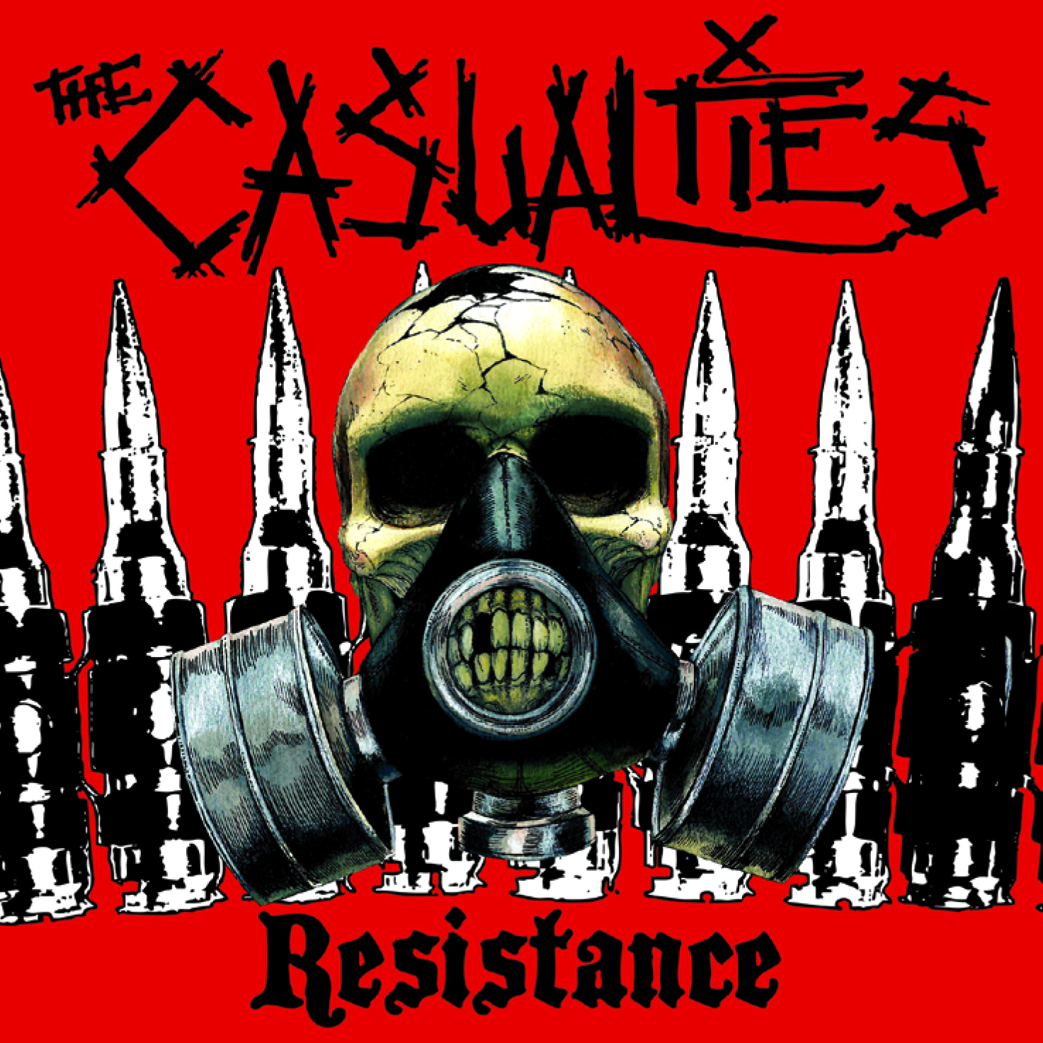 The Casualties Hardcore Punk Rock Dark Skull Ananrchy Gas