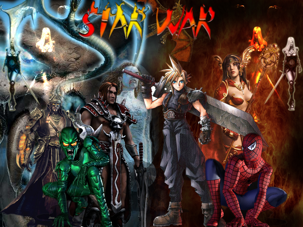Arif 3d Art A Collage Of Super Heros And Evils People Star War