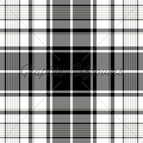 Seamless Black White And Grey Tartan Pattern Gl Stock Image