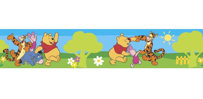 Winnie The Pooh 5m Pooh Picnic Self Adhesive Walpaper Border