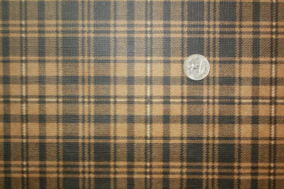 S Vintage Wallpaper Black And Tan Plaid By Kitschykoocollage