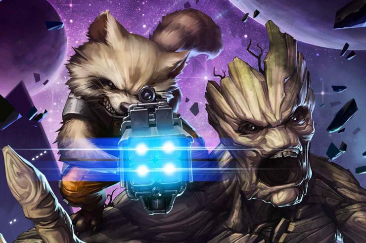 Guardians Of The Galaxy Rocket And Groot Get A Kick Ass