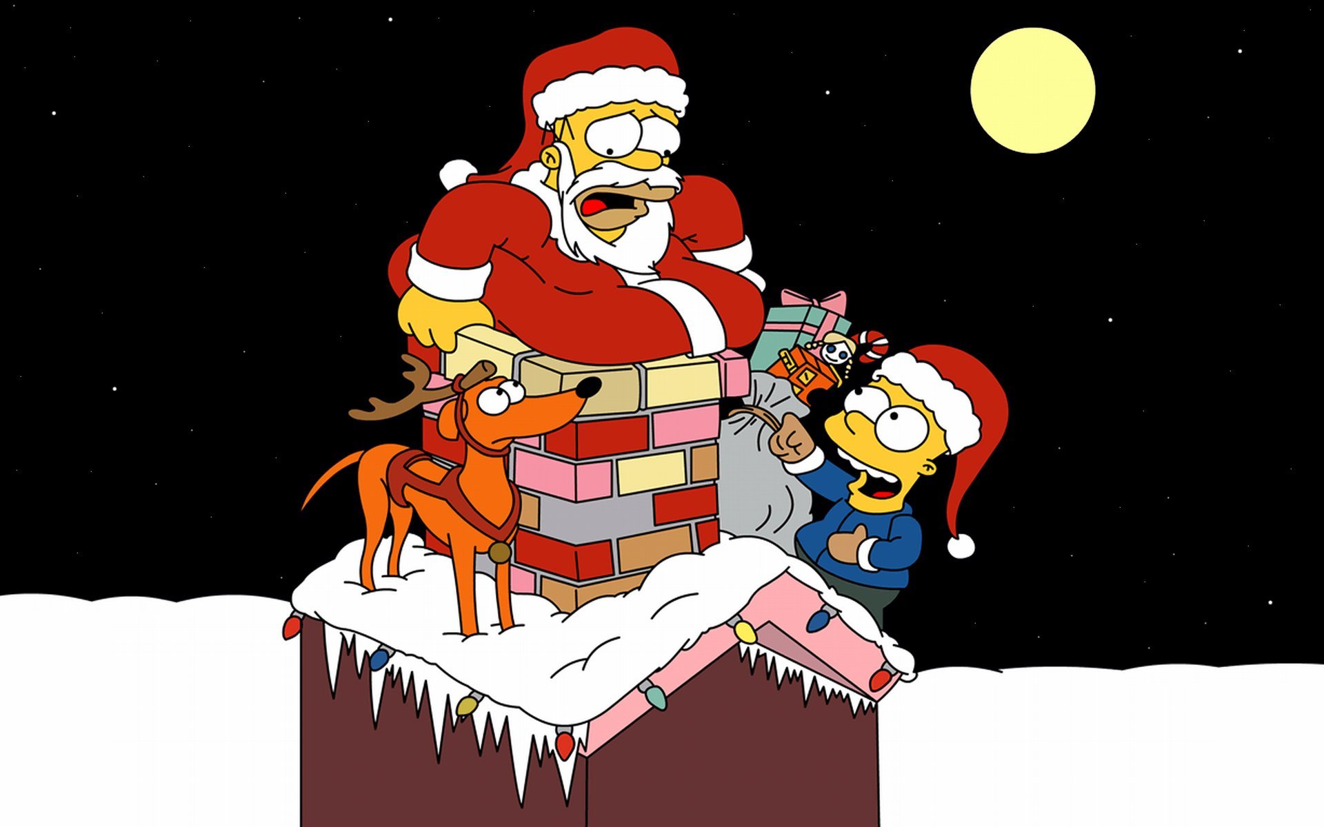 the simpsons homer simpson bart the simpsons christmas