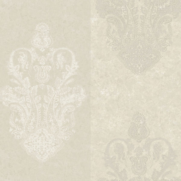Gray Glendale Paisley Wallpaper Wall Sticker Outlet