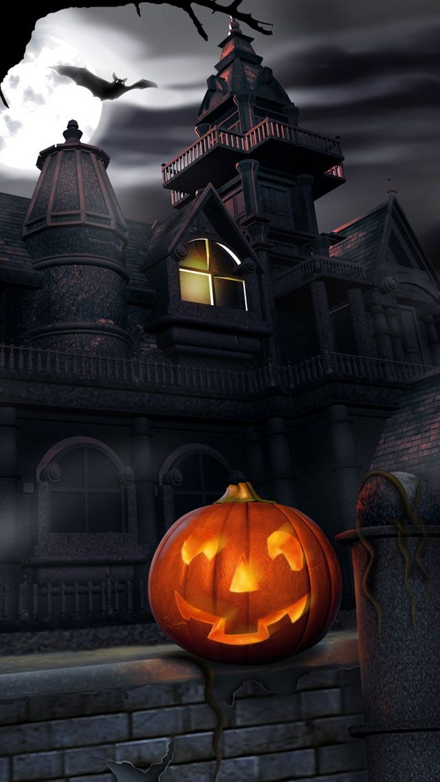 Search Happy Halloween iPhone Wallpaper Tags Bat Dark Design