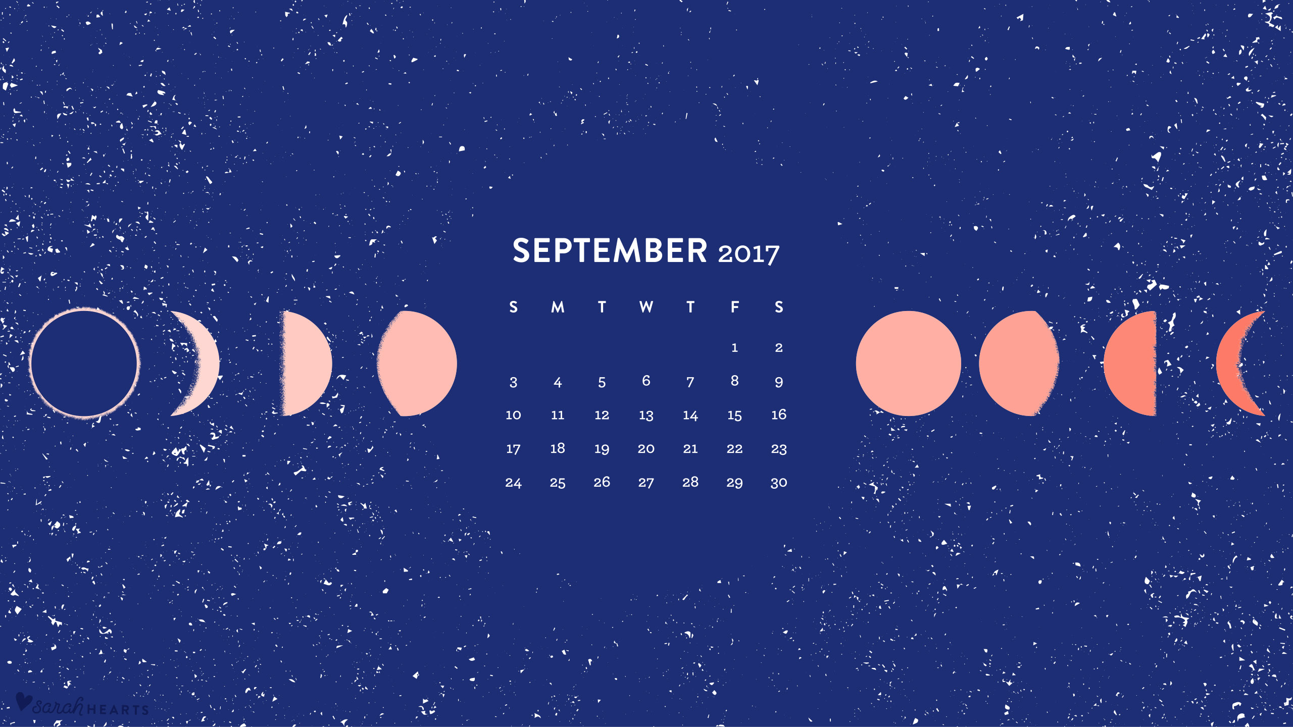 September Calendar Wallpaper Sarah Hearts