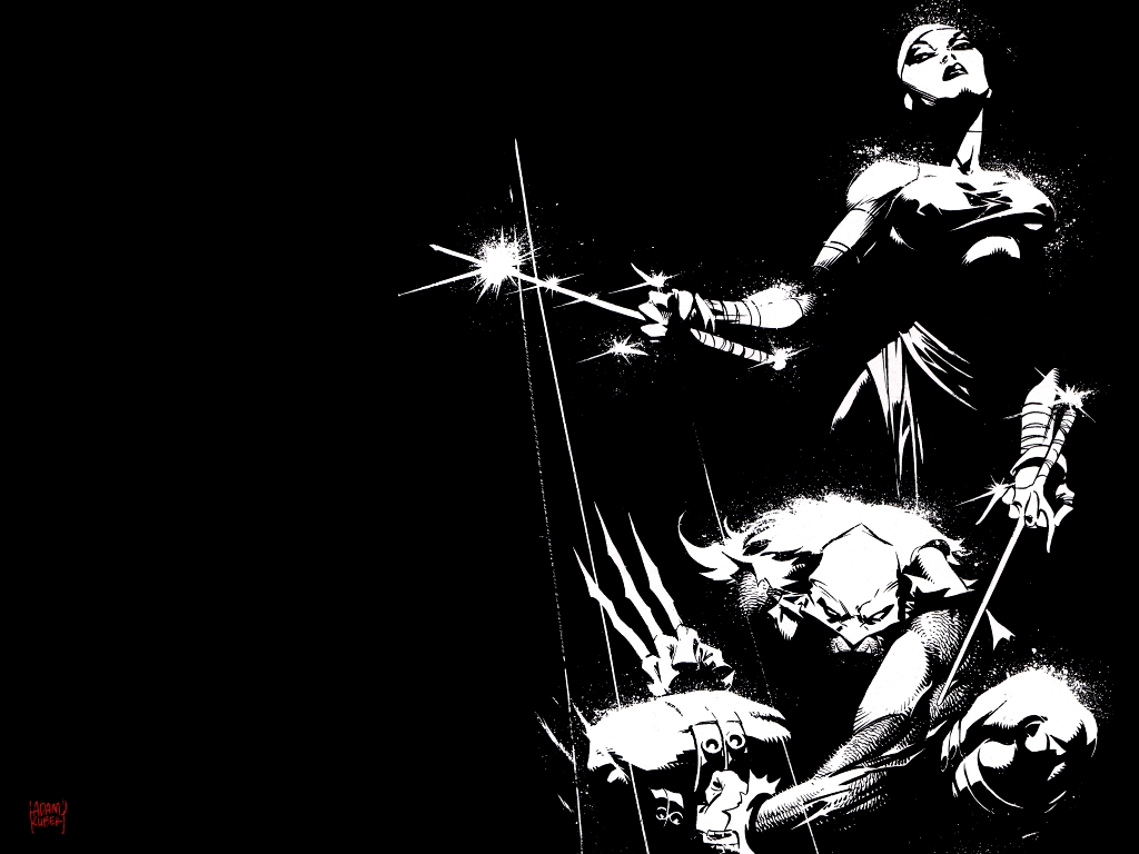 Wolverine Elektra Wallpaper Marvel