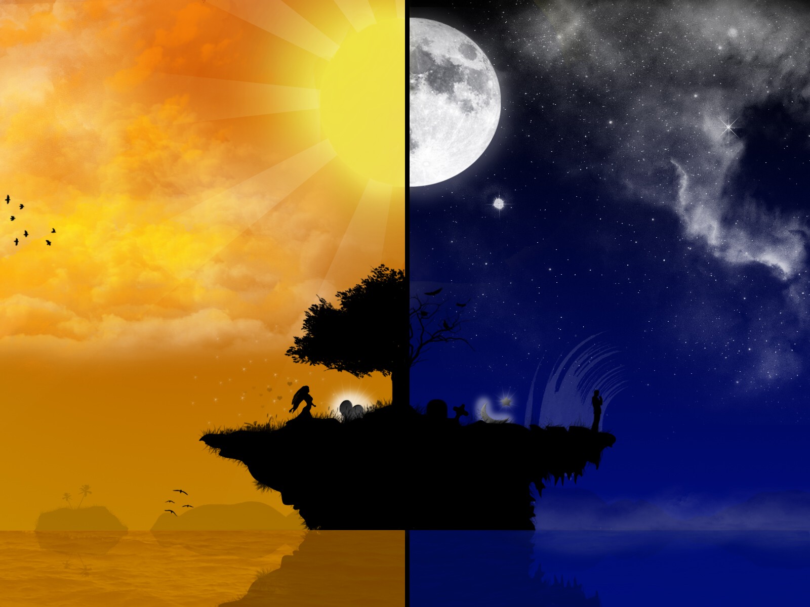 Day and Night Wallpaper - WallpaperSafari