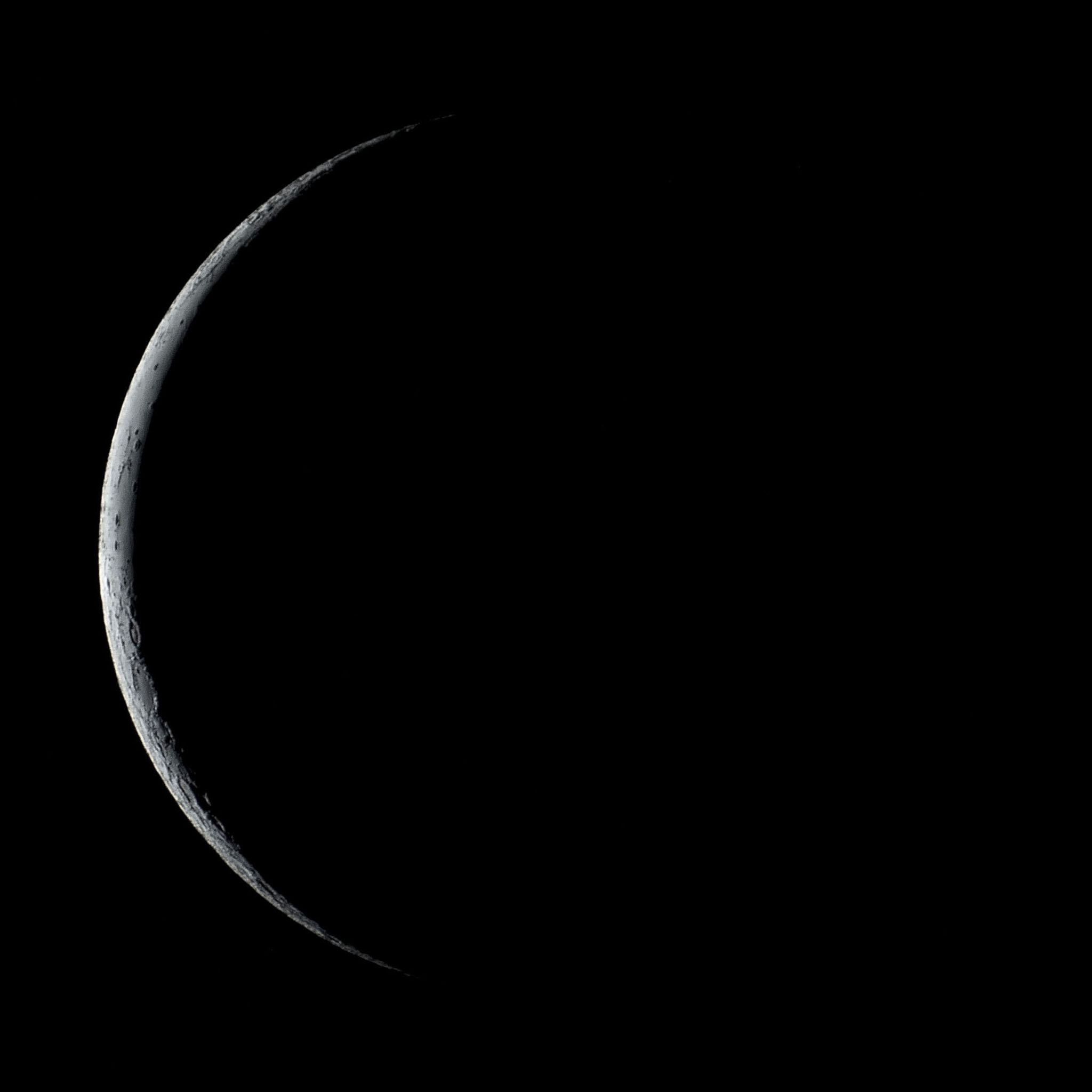 27 Moon Thin Waning Crescent 140823 not so bad Astrophotography