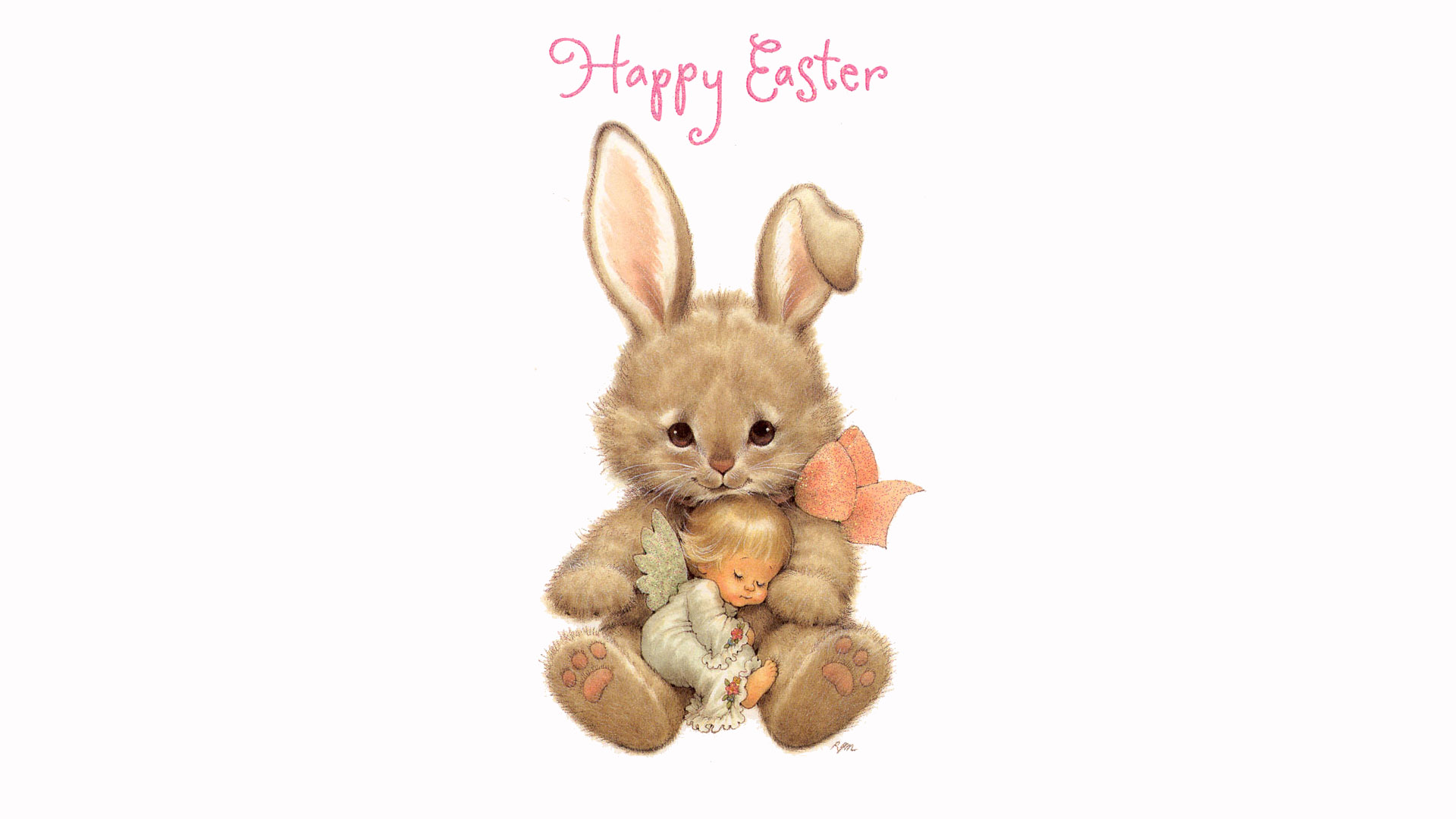 Easter Bunny Happy Wallpaper
