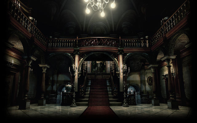 Image Resident Evil Biohazard HD Remaster Background Main Hall Jpg