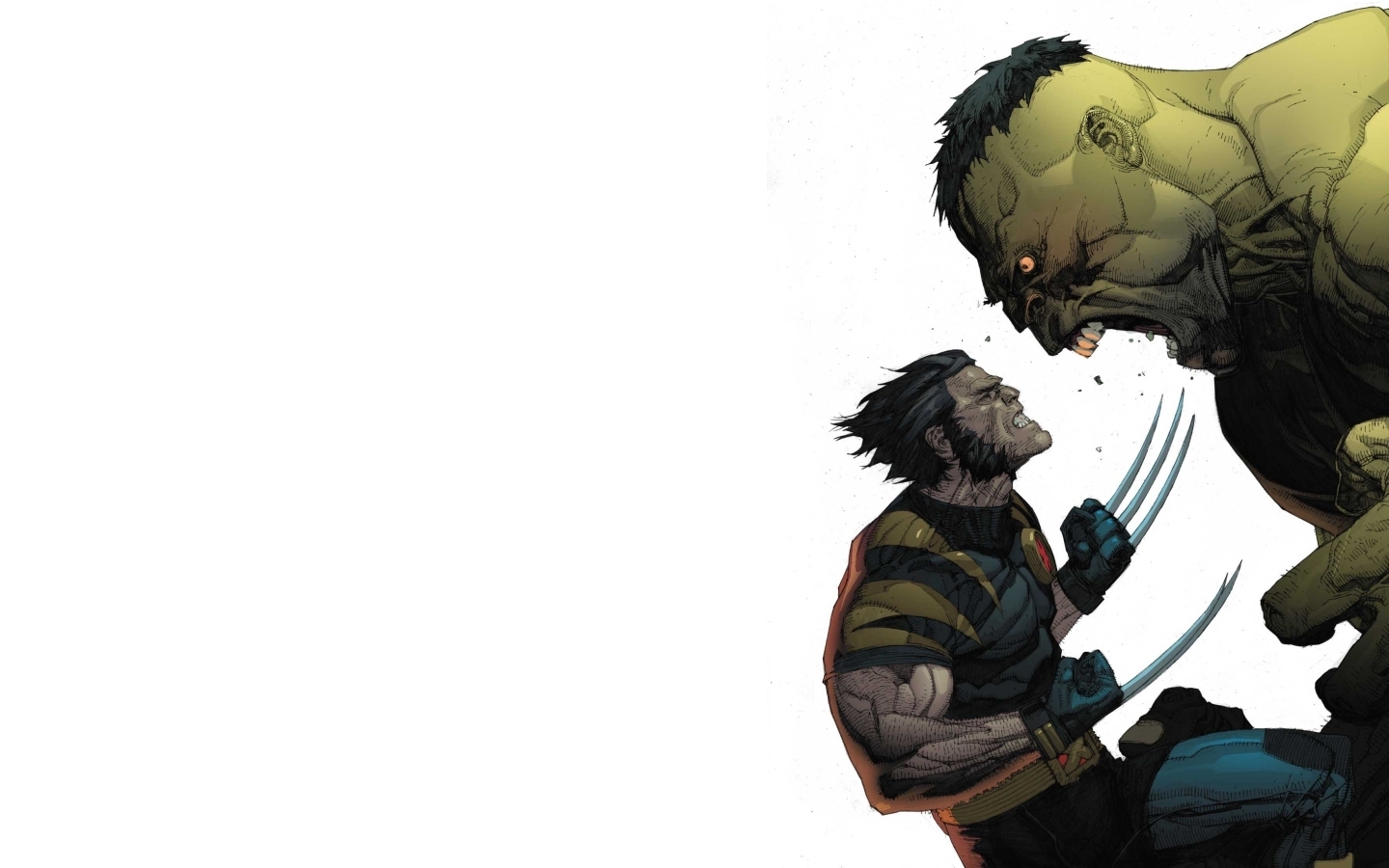 Hulk Vs Wolverine Marvel Wallpaper Desktop With