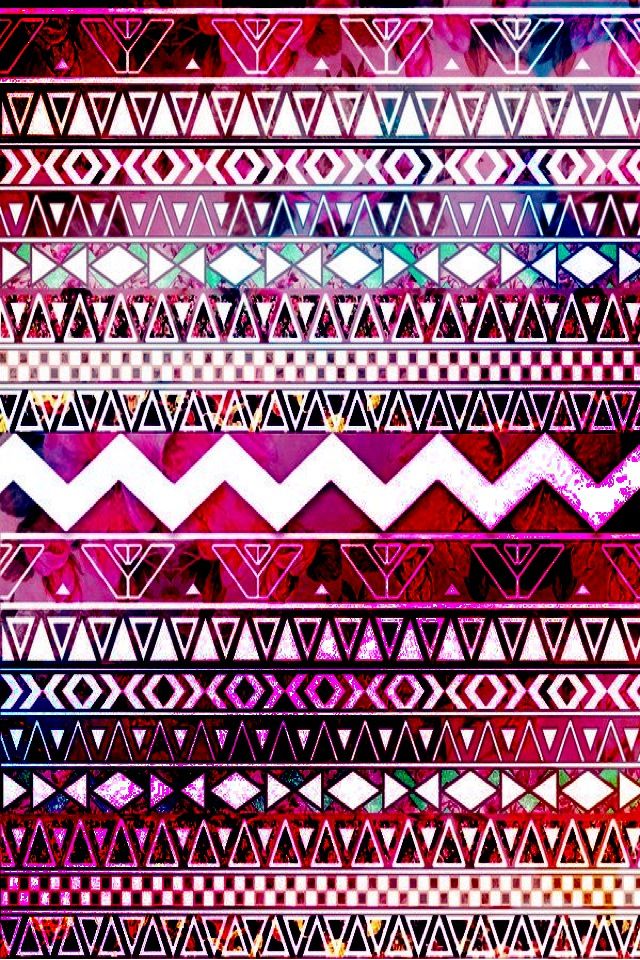 Pink Purple Aztec Print Prints Patterns