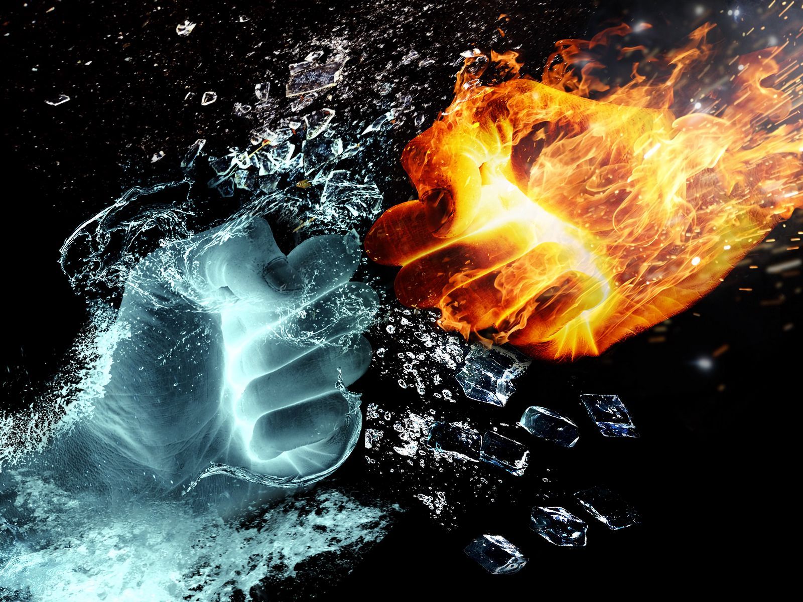Fire And Water Wallpaper