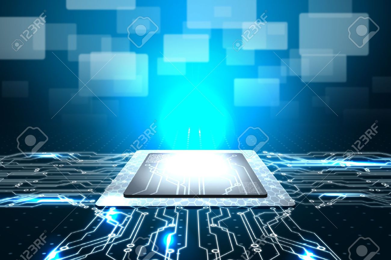 Nano CPU Computer Background Stock Photo Picture And Royalty Free