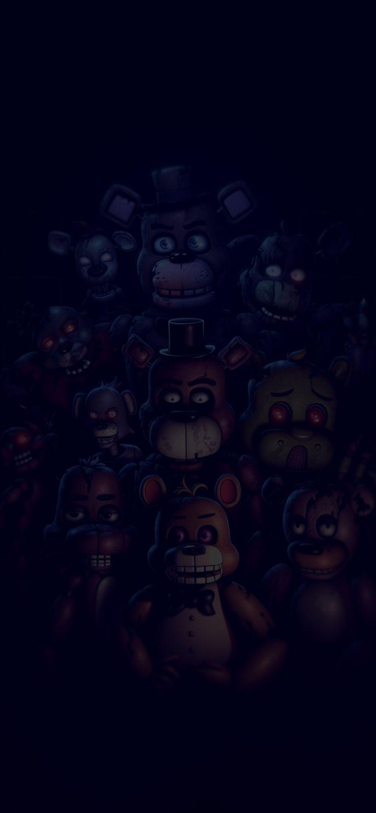 Five Nights At Freddy S Black Art Wallpaper