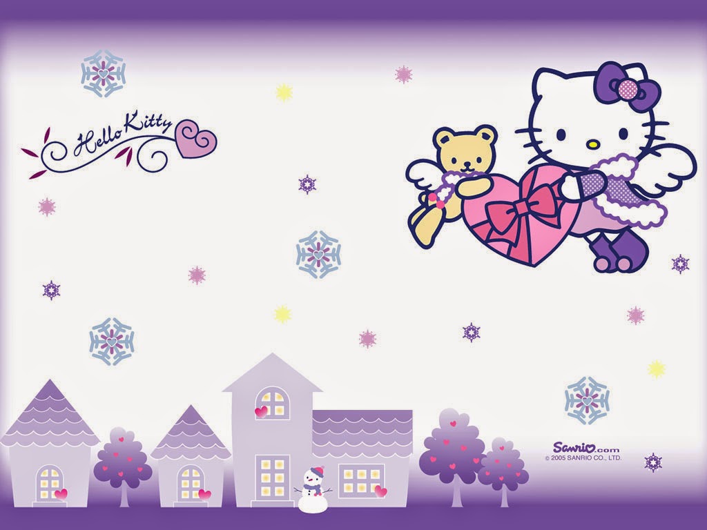 Free Download GAMBAR HELLO KITTY WALLPAPER UNGU Gambar Hello Kitty