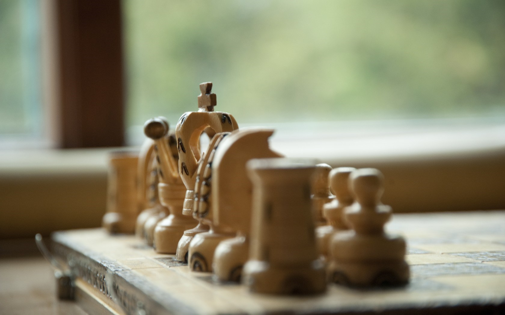 Chess Pieces Wood Game