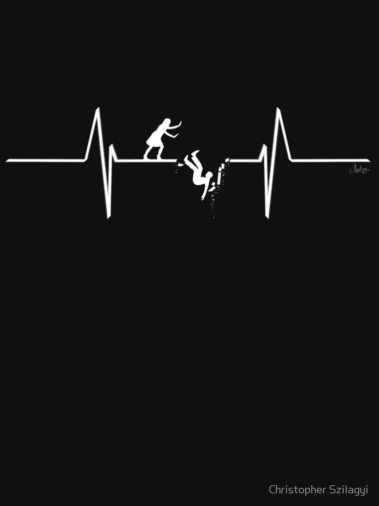 She Broke My Heart Beat Silhouette Premium T Shirt By Christopher