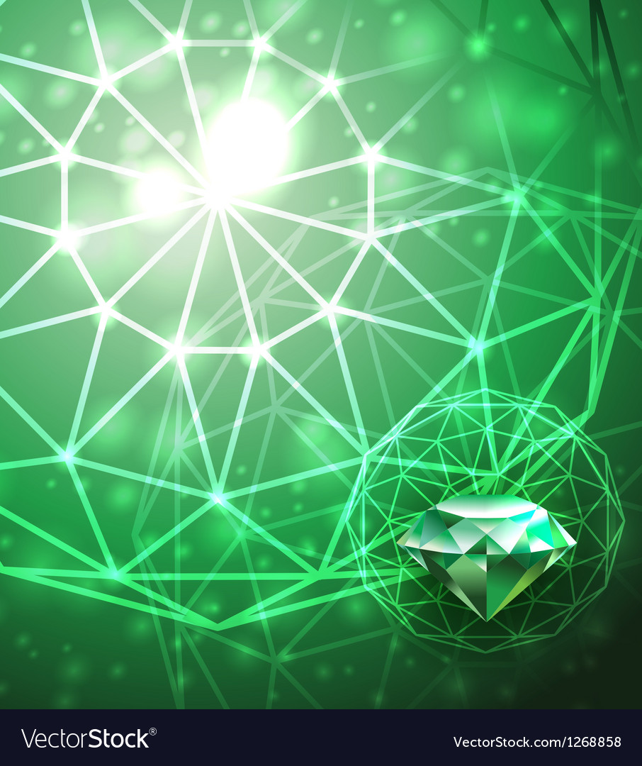 Background With Emerald Royalty Vector Image