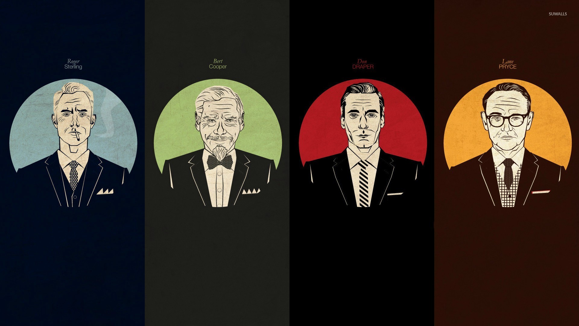 Mad Men Characters Wallpaper Artistic