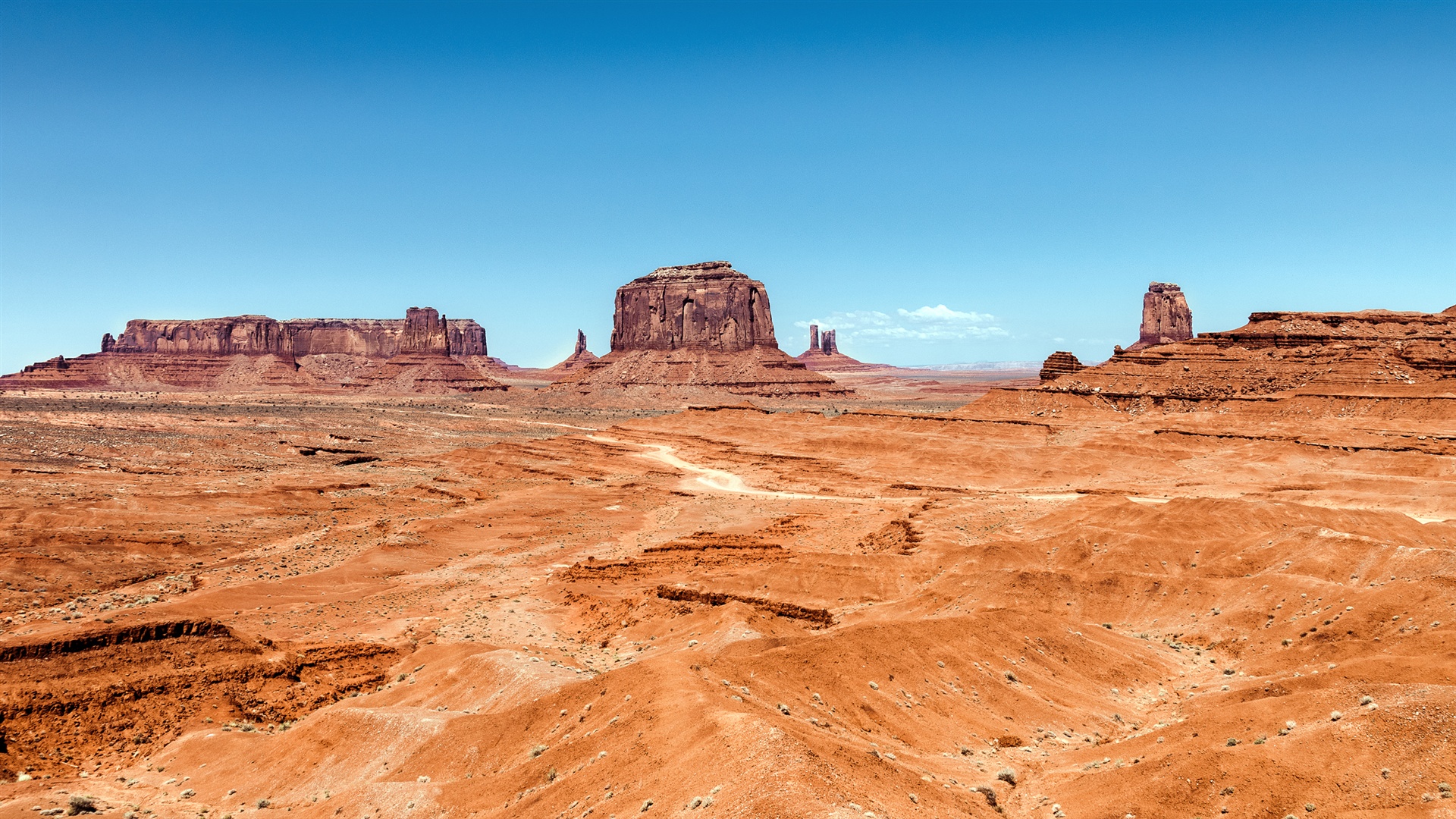 Valley Desert Rocks Utah Arizona Usa Wallpaper Desktop