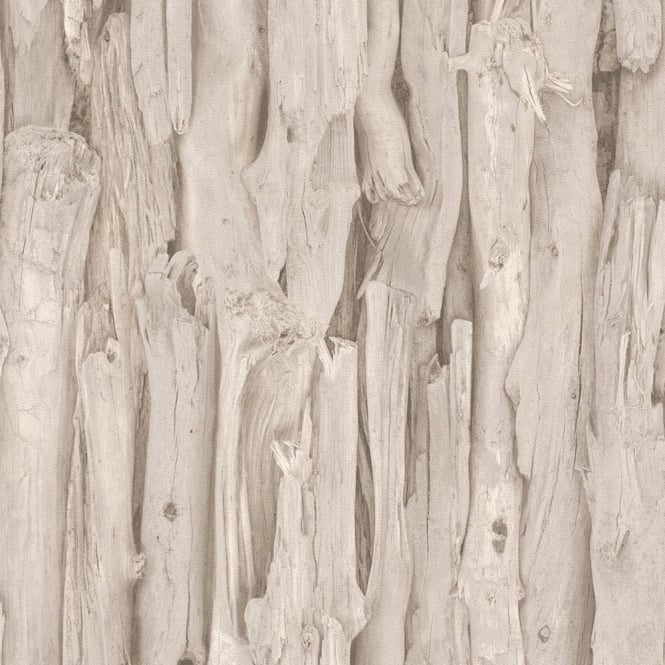 Bark Pattern Realistic Faux Effect Photographic Mural Wallpaper