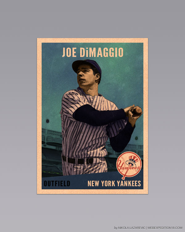 Design A Vintage Baseball Card In Photoshop