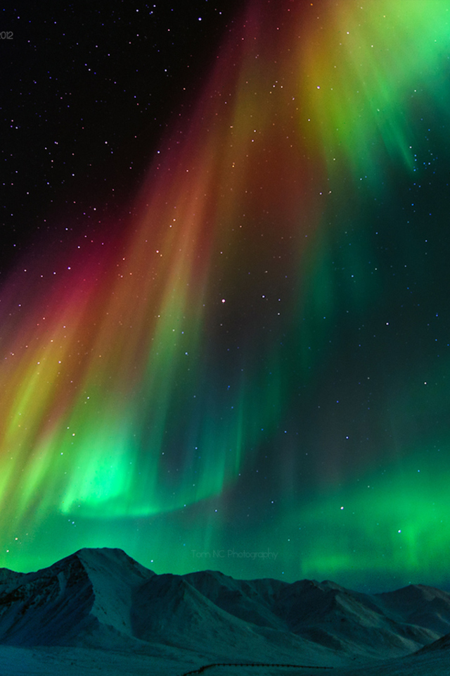 The Symphony Of Northern Lights Wallpaper For iPhone