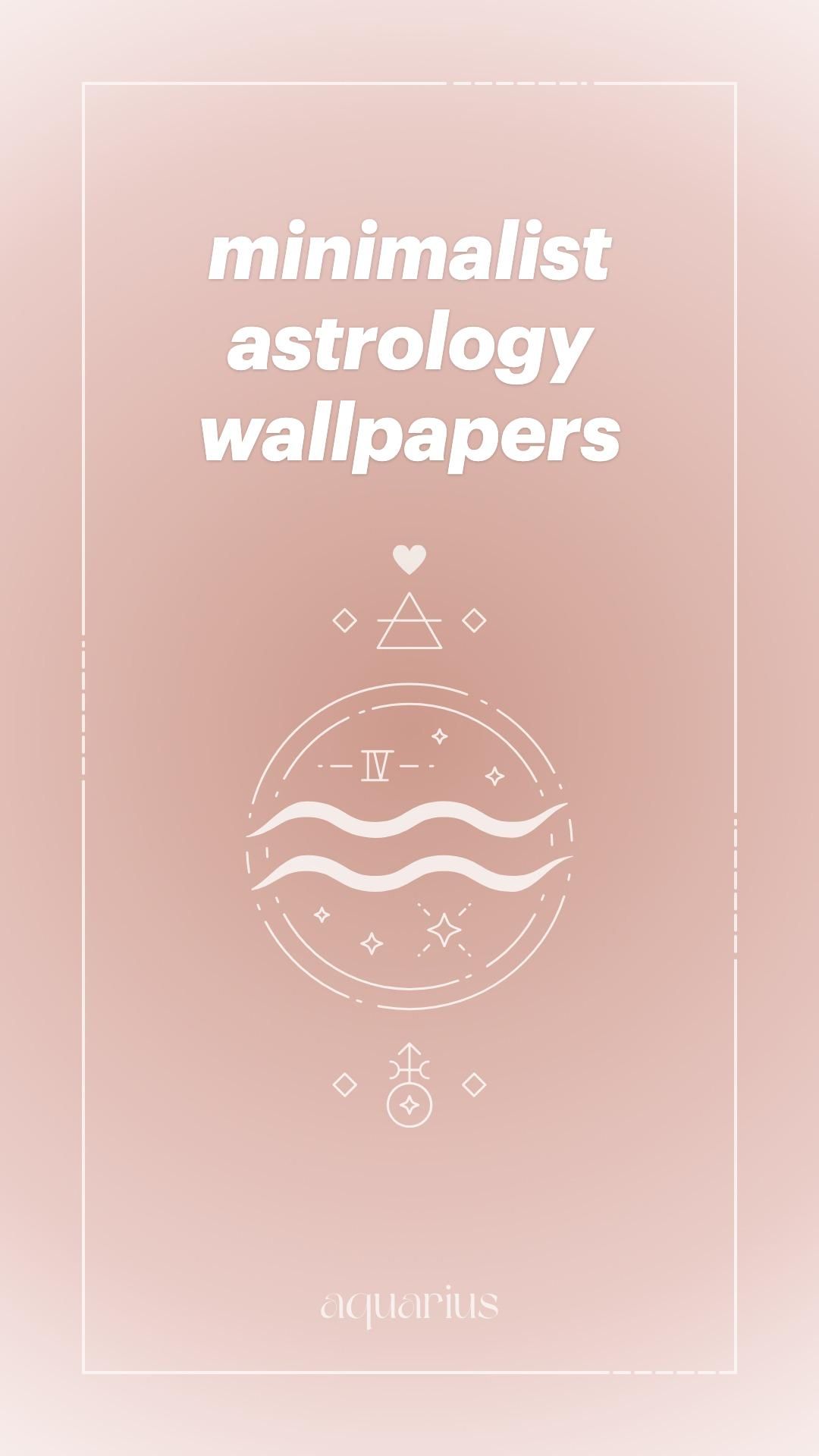 Peach Theme Aesthetic Astrology Wallpaper For Phone iPhone And Android