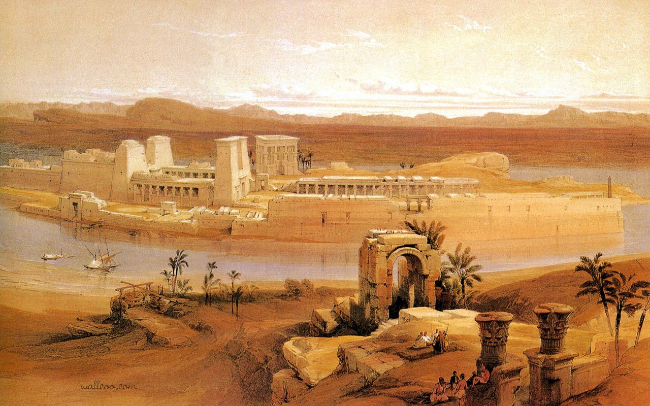 David Roberts Paintings Of The Ancient Egyptian Civilization And