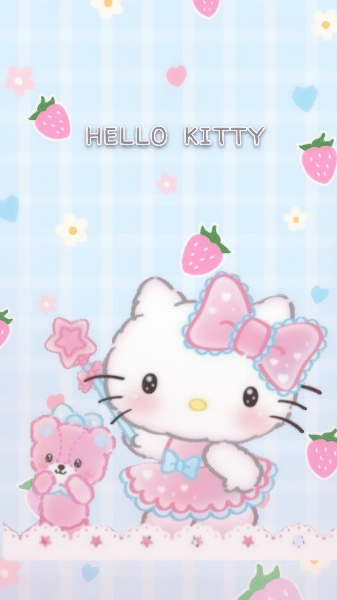 On Hello Kitty Wallpaper