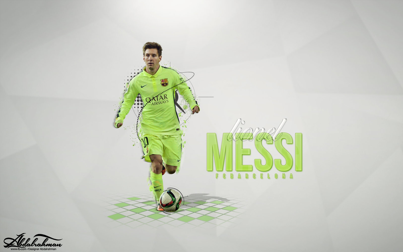 Wallpaper Lionel Messi By Designer Abdalrahman