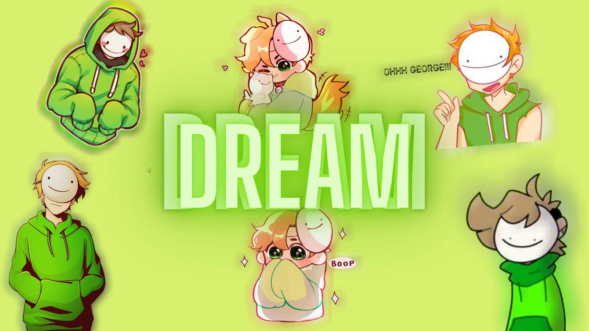 Dream Smp Green Cartoon Wallpaper