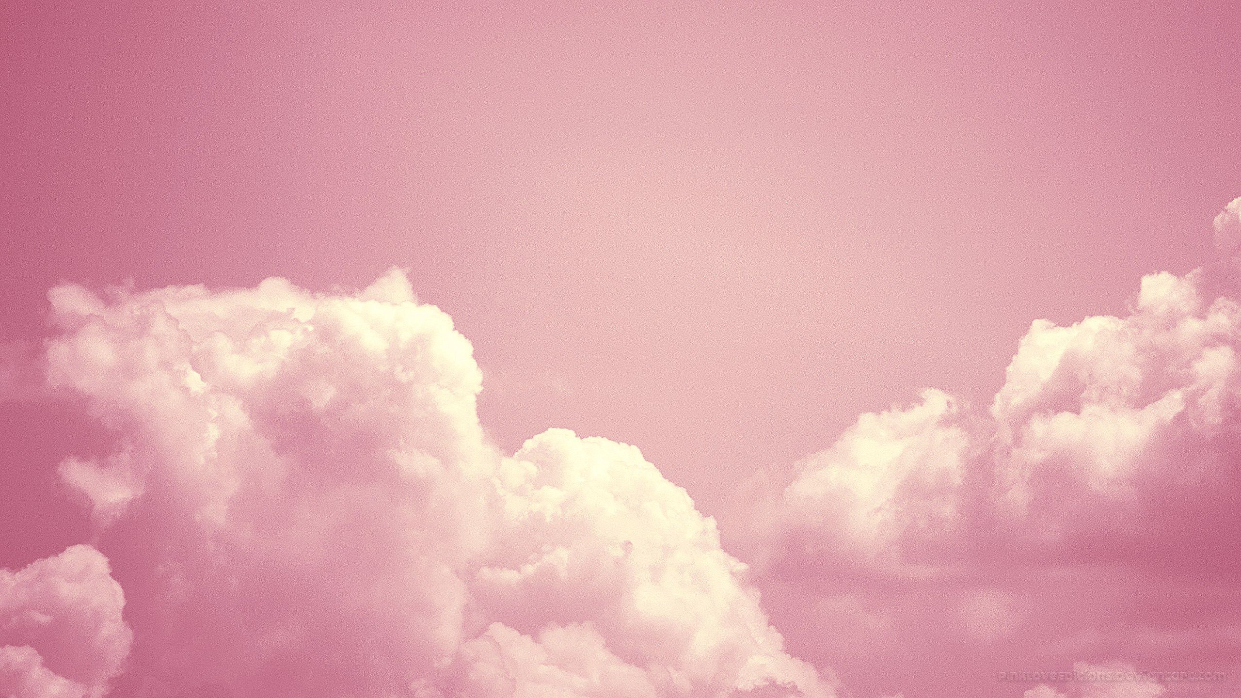 Background Pink Clouds Wallpaper