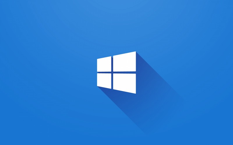 Windows White Logo On Blue Background Description
