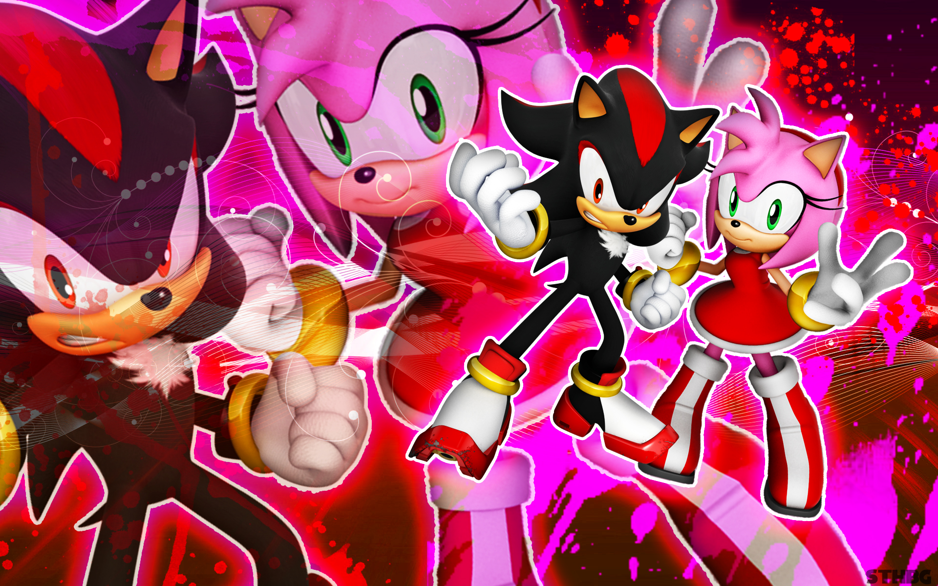And Amy Rose Wallpaper By Sonicthehedgehogbg Customization