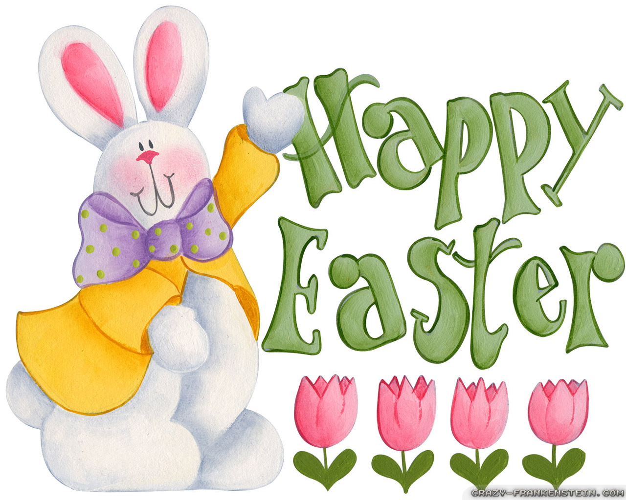 Easter Wallpaper Happy Bunny