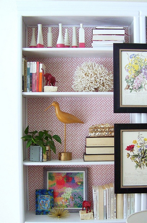 Wallpapered Shelf Collect