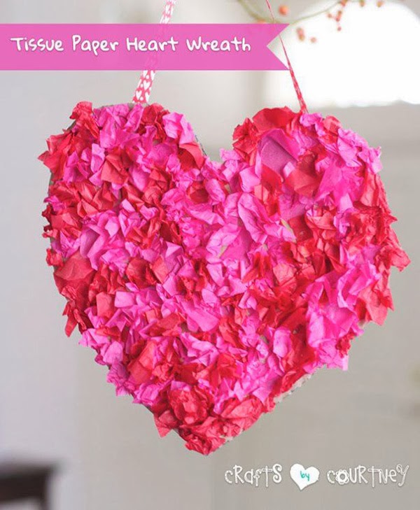  paper heart 15 Straightforward Valentines DIY Projects hand made stuff